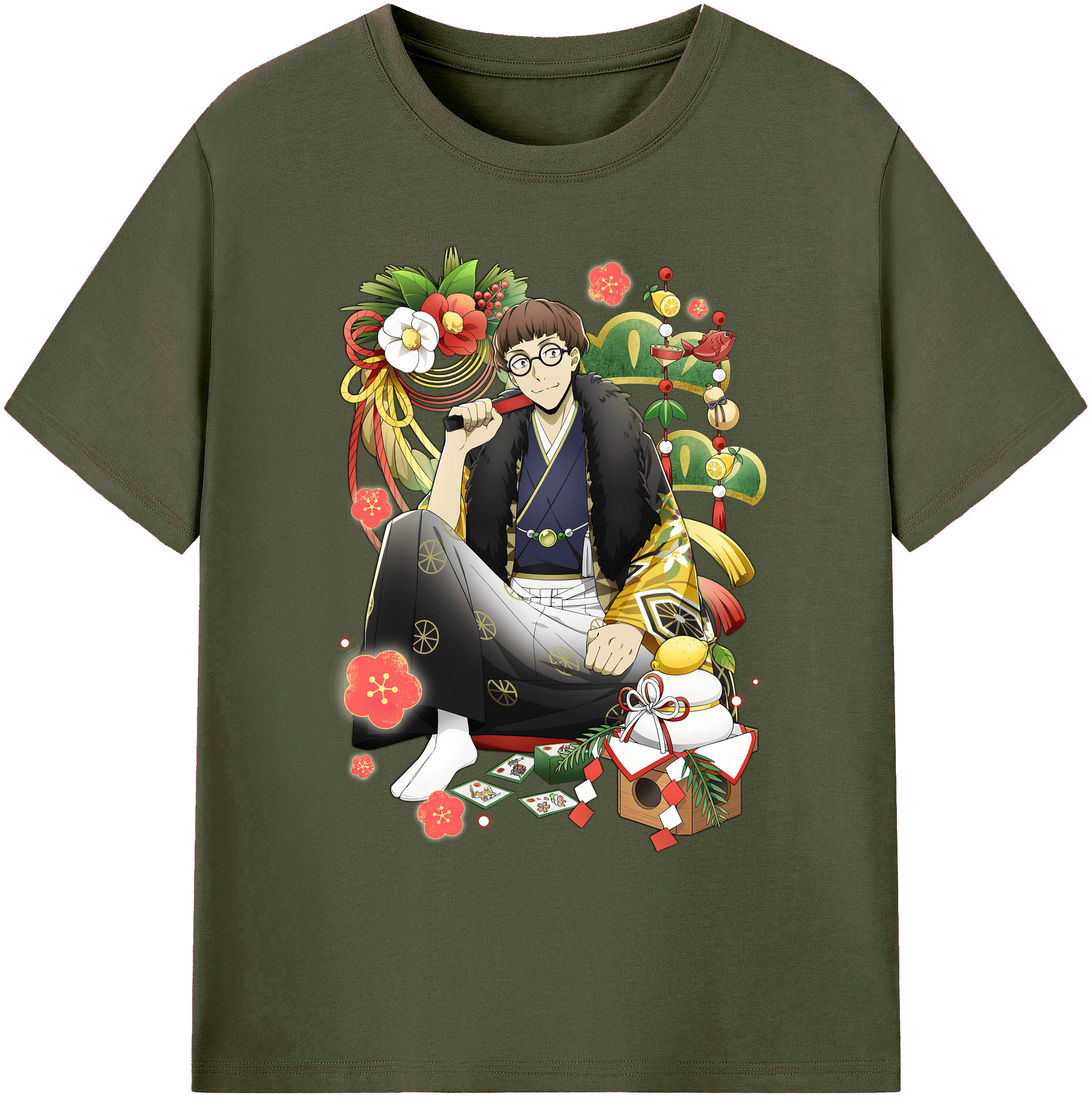 （画像用） 文豪ストレイドッグス Bungo Stray Dogs 綿100％ メンズ半袖Tシャツ｜肌触りやわらか＆通気性